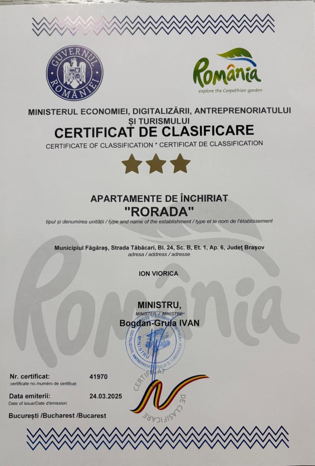 Rorada Apartament ฟาการาช ภายนอก รูปภาพ